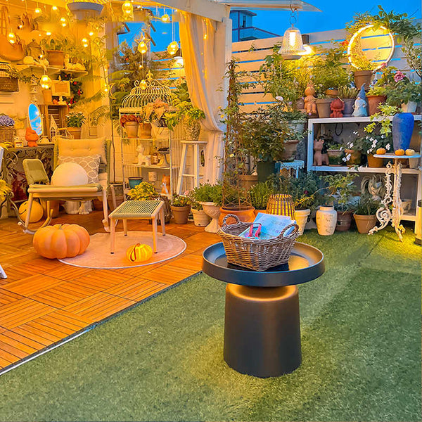 Weno Solar Floor Lamp With Table PT0802