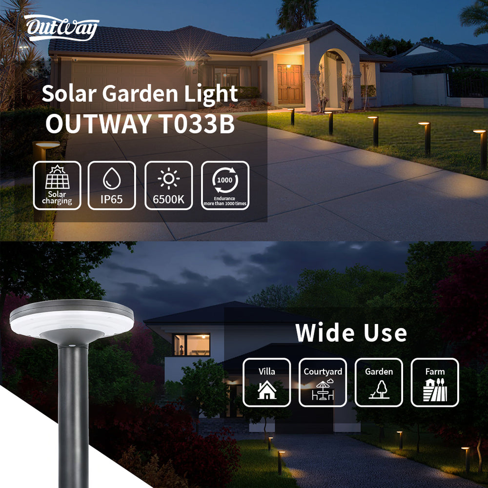 Syraq Solar Garden Pathway Light T033B