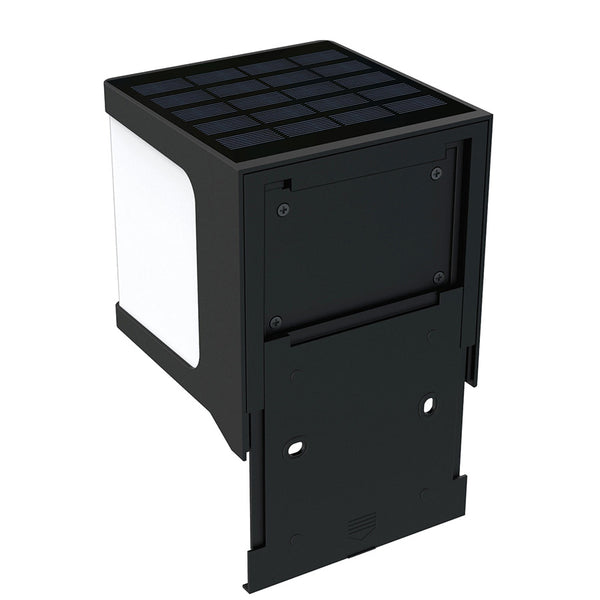 Outdoor garden wall light powered by solar energy, eco-friendly and stylish.