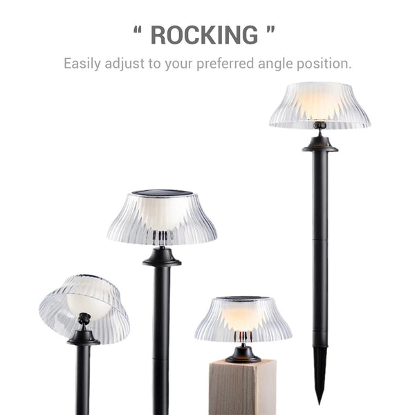 Affordable solar landscape lighting with automatic dusk-to-dawn sensor