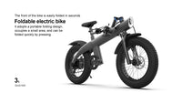 Outway 20" Off-Road Electric Bike-Black | Removable Battery - SHQ3