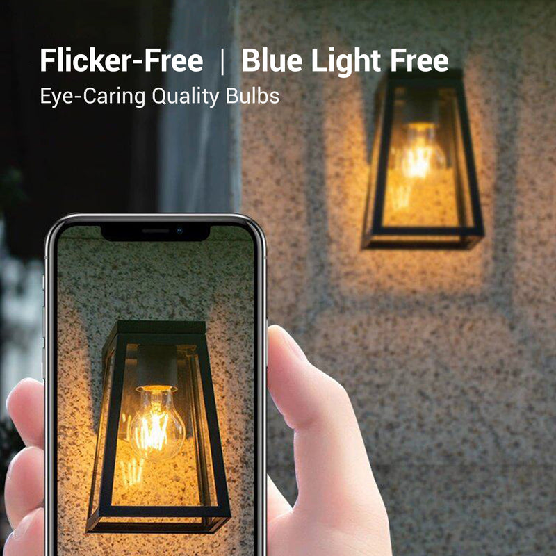 Eye-caring quality bulbs — flicker-free and blue light free technology for comfortable, natural illumination