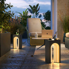 Asto Solar Floor Lamp With Table PT0801
