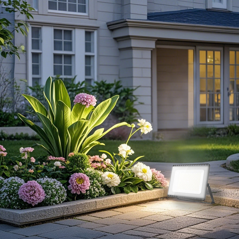 Tri-Color Adjustable Waterproof LED Floodlight 120LM/W For Outdoor Garden Landscape Lighting E027EI