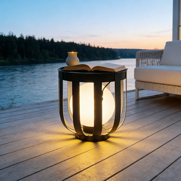 Cava Solar Floor Lamp With Table PT0805N