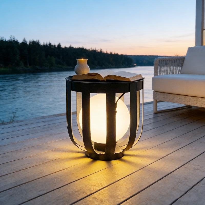Cava Solar Floor Lamp With Table PT0805N