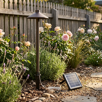 Solar Mushroom Pathway Light PT0609 | All-Aluminium | 8 Modes Remote