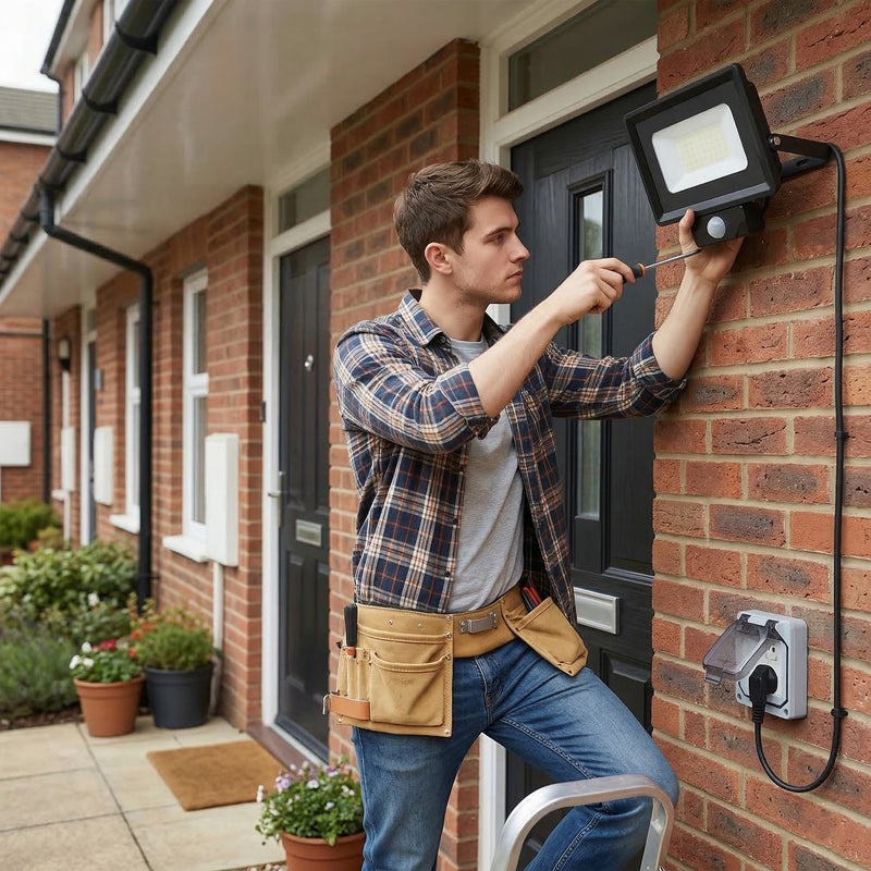 Vilo Motion Sensor Floodlight E023EIS | LUMILEDS | 10m PIR | IP65 Weatherproof