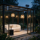 PT0914 twin PE rattan pendant lights with warm 3000K glow