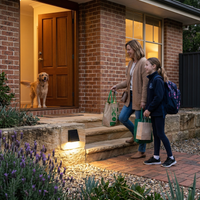 Taurus Solar Wall & Step Light, Dual Mount