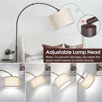 Modern Simple - style Arched Indoor Floor Lamps Lighting Up Bedroom, Study and Living Room FL070