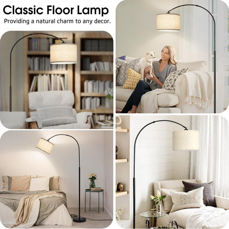 Modern Simple - style Arched Indoor Floor Lamps Lighting Up Bedroom, Study and Living Room FL070