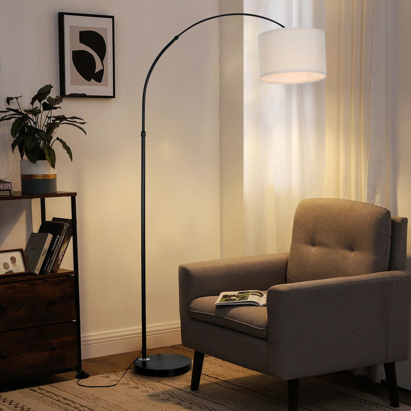 Modern Simple - style Arched Indoor Floor Lamps Lighting Up Bedroom, Study and Living Room FL070