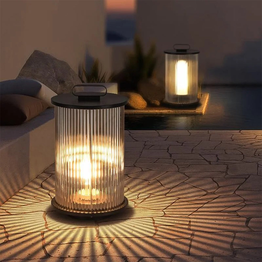 Solar Garden Decoration Lights Transparent Glass Lawn Light PT0804