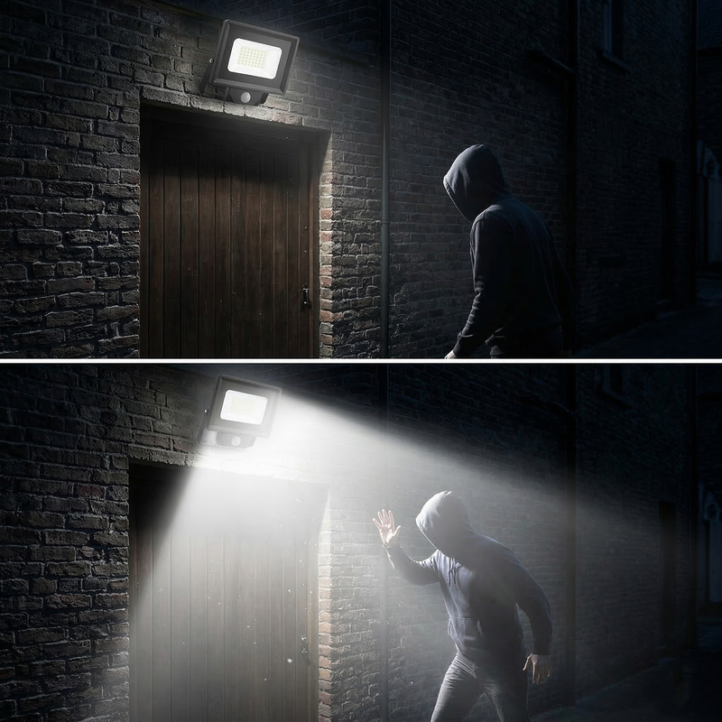 Vilo Motion Sensor Floodlight E023EIS | LUMILEDS | 10m PIR | IP65 Weatherproof