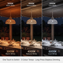 Close-up of the PT0901 Lantern’s dual charging system (USB-C + Solar) and mode switch, with callouts explaining 8–10H battery life and zero dead zones for reliable nighttime illumination.