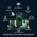 Outway EVP03 safety features including IP65 and 9 protection icons