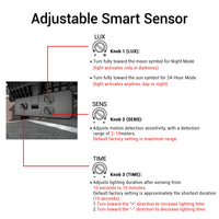 Outway motion sensor floodlight with 3 adjustable smart sensor modes