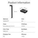 Nivra Solar Pathway Bollard Light PT0724 | Aluminium | OSRAM 3000K | 2-Pack