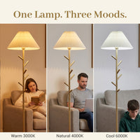 Nilo Coat Rack Floor Lamp FL069 | Marble Base