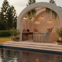 Solar Handwoven Ceiling Light - HAIKU Bamboo Garden Light PT0901