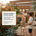 A close-up detail of the PT0901 Kiku Solar Rattan Hanging Lantern showing the intricate texture of the handwoven PE rattan and the durable hemp-grain rope.