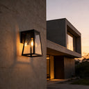 Outway solar wall light at the sunset