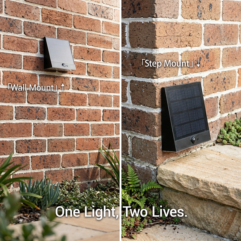 Taurus Solar Wall Step Light PT0713 | Dual Mount | LiFePO4