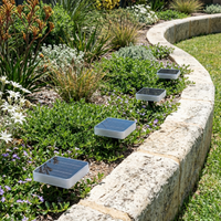 Lumterra Square Solar Ground Lights Outdoor PT0608 (4 pieces)| IP65 Waterproof