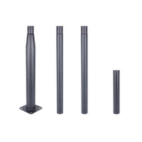 Four metal posts of 3.2m lamp pole