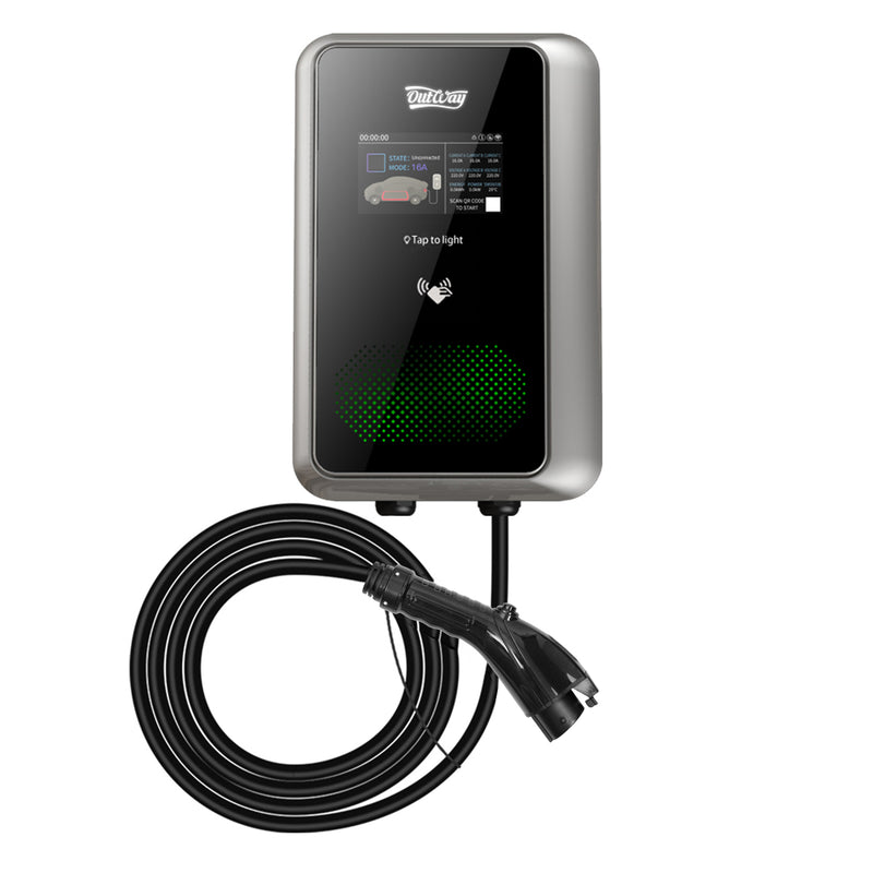 Home EV Charger 7KW Wi-Fi And Mobile Control 12 Safety Protections IP55 Waterproof Indoor And Outdoor Use EV04