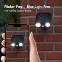 Flicker-free solar spotlight