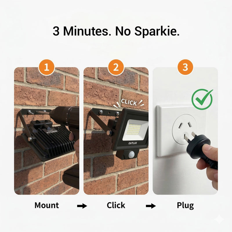 Vilo Motion Sensor Floodlight E023EIS | LUMILEDS | 10m PIR | IP65 Weatherproof