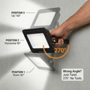 Voro Tri-Colour Floodlight E027EI-CCT | 3 Colours | Anti-Fog | SAA Plug & Play | 270°