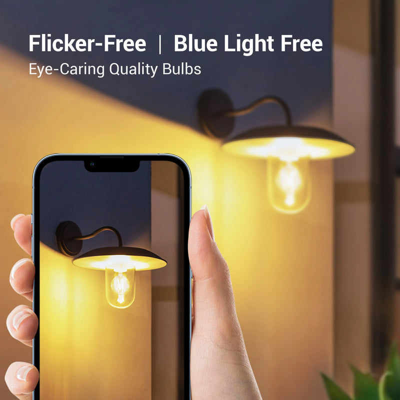 Flicker-Free and Blue Light Free solar wall light