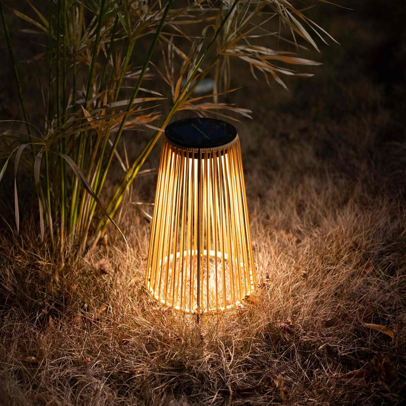 Solar Handwoven Garden Lawn Light - HAIKU Bamboo Garden Path Light PT0905