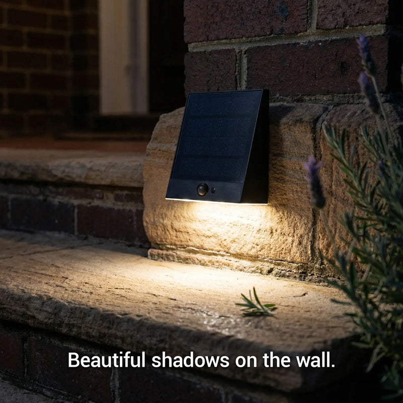 PT0713 Taurus Solar Wall Step Light beautiful shadows on wall 4000K natural white glow architectural lighting Australian home