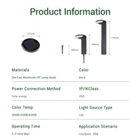 Axola 5-in-1 Solar Lawn & Wall Light PT033PRO