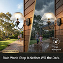 IP65 Waterproof Solar LED Wall Light, Rainproof for Patio & Garden