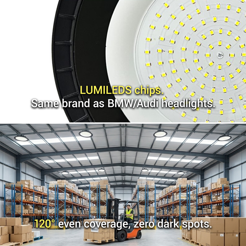 SkyNova UFO High Bay H015EI | 10KV Storm-Proof | SAA Plug-and-Play | LUMILEDS