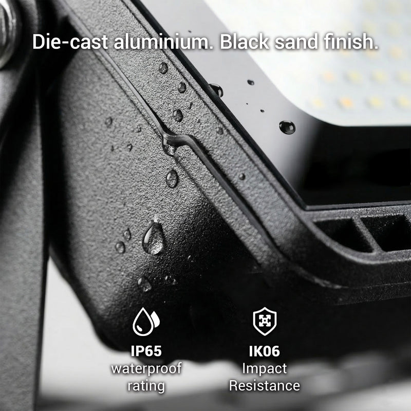 Voro Tri-Colour Floodlight E027EI-CCT | 3 Colours | Anti-Fog | SAA Plug & Play | 270°