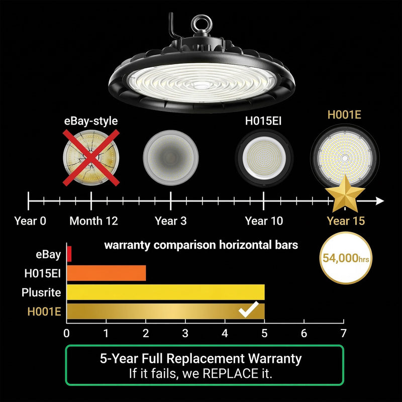 SkyBright UFO High Bay LED Light H001E | 180LM/W | LUMILEDS + SOSEN