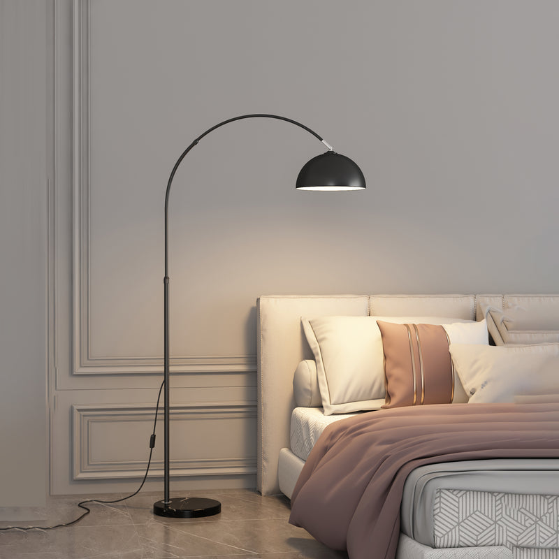 Trevo Indoor Arc Floor Lamp FL065| Height 100-182cm | Marble Base