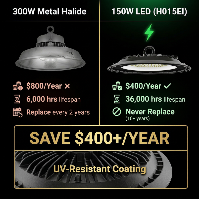 SkyNova UFO High Bay H015EI | 10KV Storm-Proof | SAA Plug-and-Play | LUMILEDS