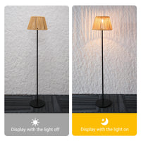 Solar Handwoven Bamboo Floor Lamp - HAIKU solar garden light PT0904