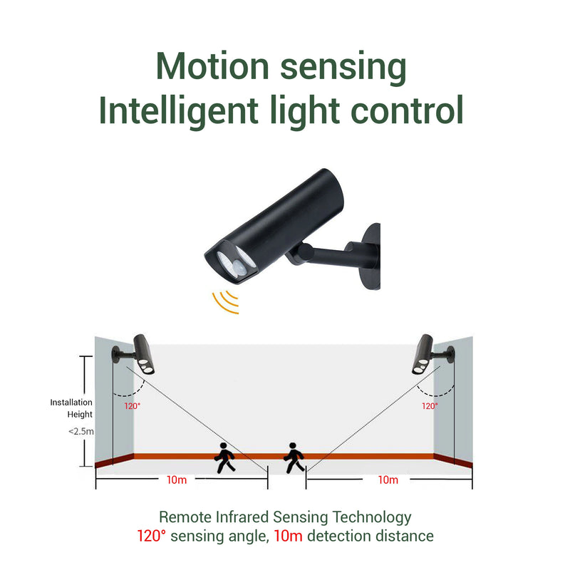 Solar spotlight with motion sensor 