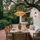 Solar Handwoven Ceiling Light - HAIKU Bamboo Ambient Light PT0902