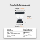 Nexi Solar Pillar Light PT0112 | Modern Moon-Gazing Design | 3 Colours