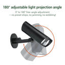 solar spotlight with adjustable head 