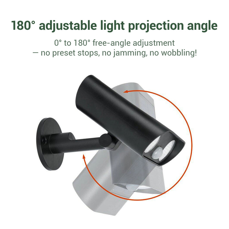 solar spotlight with adjustable head 